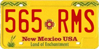 NM license plate 565RMS