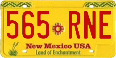 NM license plate 565RNE