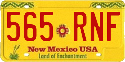 NM license plate 565RNF