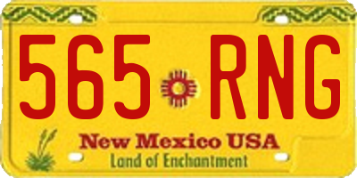 NM license plate 565RNG
