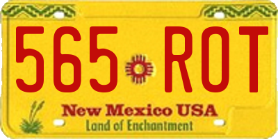NM license plate 565ROT