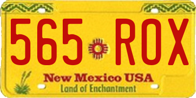 NM license plate 565ROX