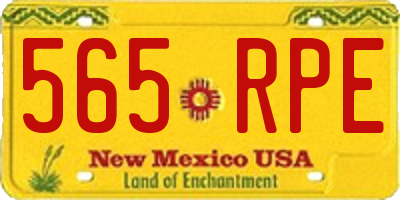 NM license plate 565RPE