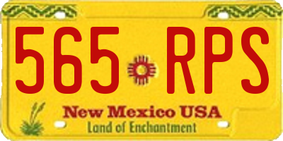 NM license plate 565RPS