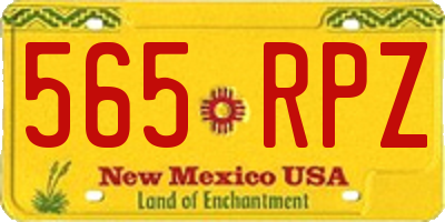 NM license plate 565RPZ