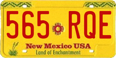 NM license plate 565RQE