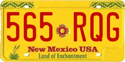 NM license plate 565RQG