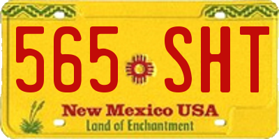 NM license plate 565SHT