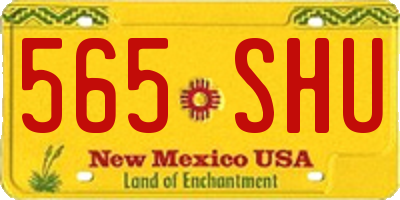 NM license plate 565SHU