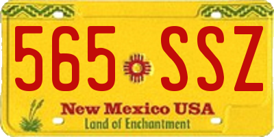 NM license plate 565SSZ