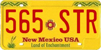NM license plate 565STR