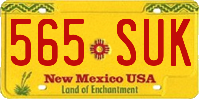 NM license plate 565SUK