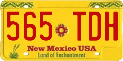 NM license plate 565TDH