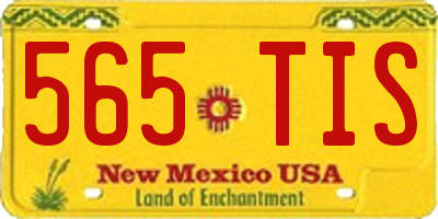 NM license plate 565TIS