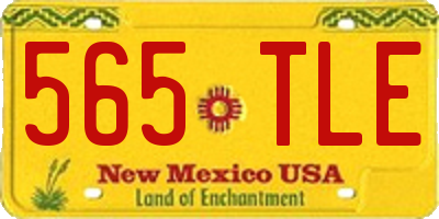 NM license plate 565TLE