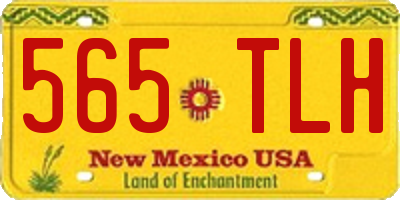 NM license plate 565TLH
