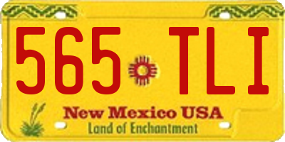 NM license plate 565TLI