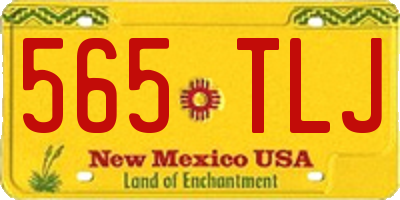 NM license plate 565TLJ