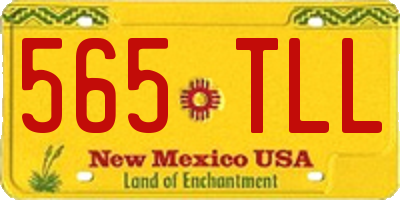 NM license plate 565TLL