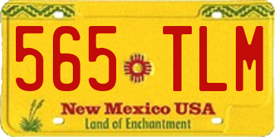 NM license plate 565TLM