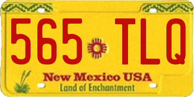 NM license plate 565TLQ