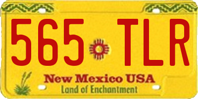 NM license plate 565TLR