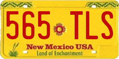 NM license plate 565TLS
