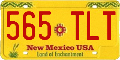 NM license plate 565TLT