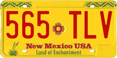 NM license plate 565TLV