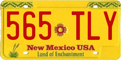 NM license plate 565TLY