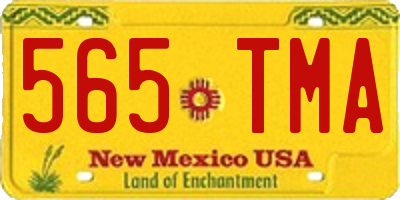 NM license plate 565TMA