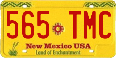NM license plate 565TMC