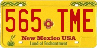 NM license plate 565TME