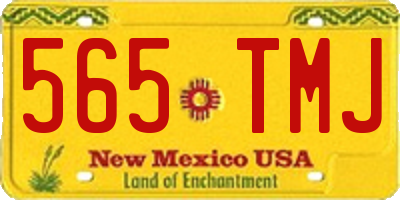 NM license plate 565TMJ