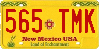 NM license plate 565TMK
