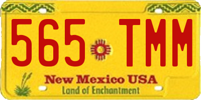 NM license plate 565TMM