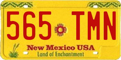 NM license plate 565TMN