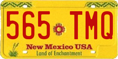 NM license plate 565TMQ