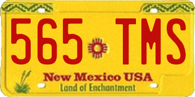 NM license plate 565TMS