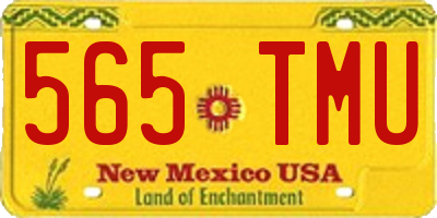NM license plate 565TMU