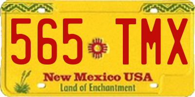 NM license plate 565TMX