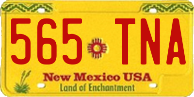 NM license plate 565TNA