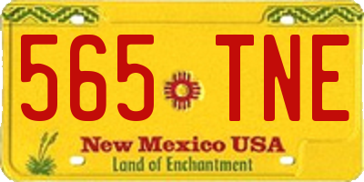 NM license plate 565TNE