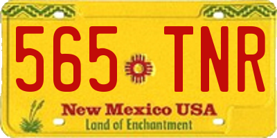 NM license plate 565TNR