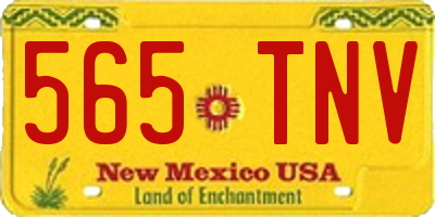 NM license plate 565TNV