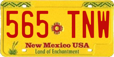 NM license plate 565TNW