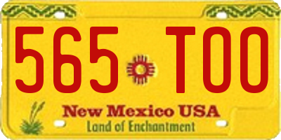 NM license plate 565TOO
