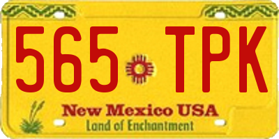 NM license plate 565TPK