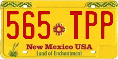 NM license plate 565TPP