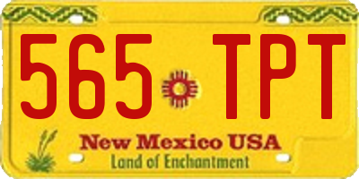 NM license plate 565TPT